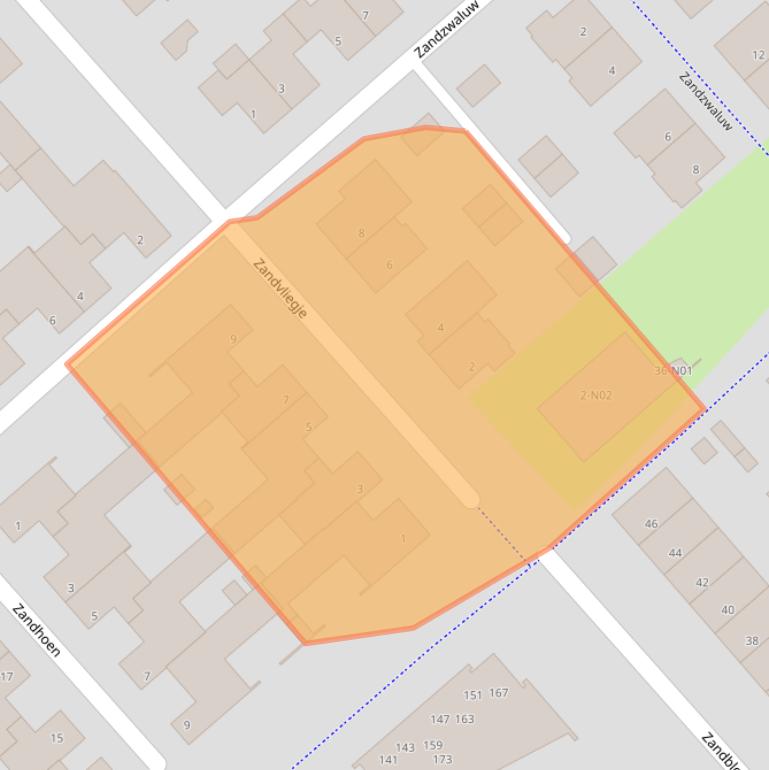 Kaart van postcodegebied 5658AV.