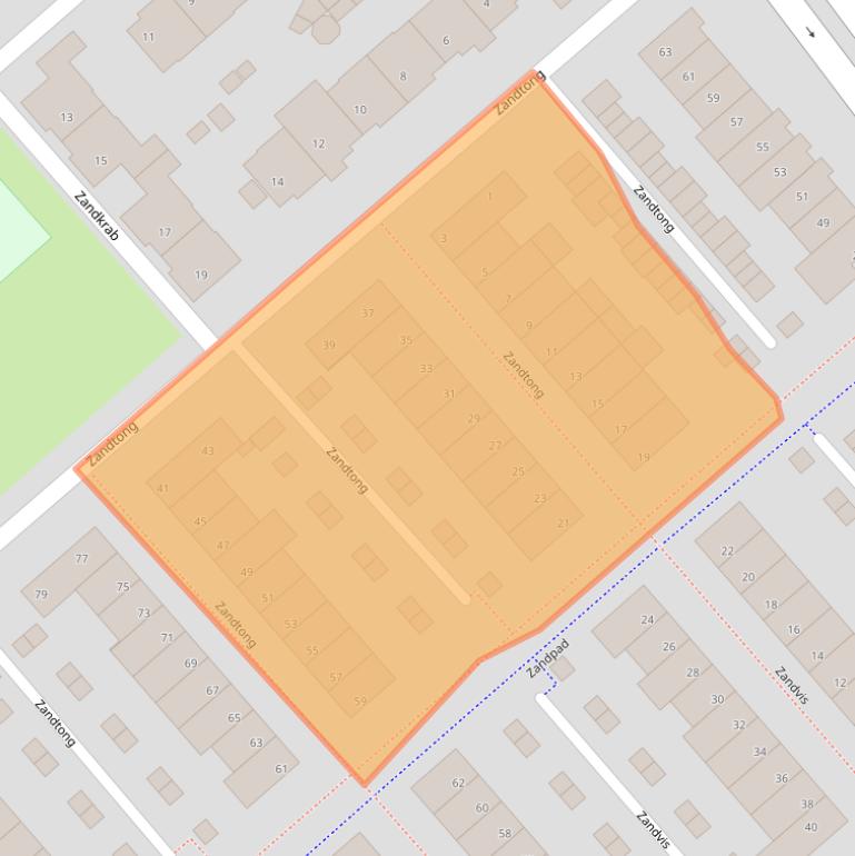 Kaart van postcodegebied 5658AW.