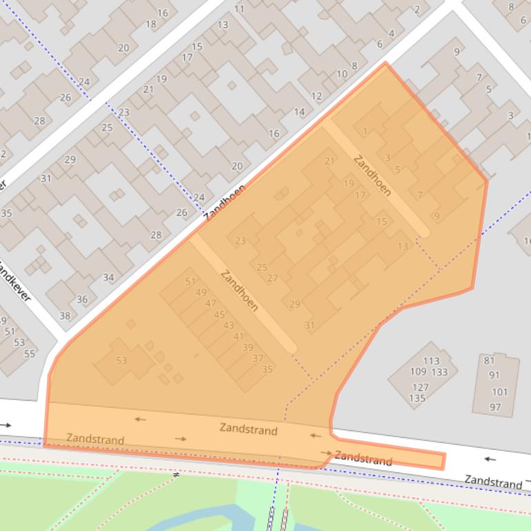 Kaart van postcodegebied 5658AZ.