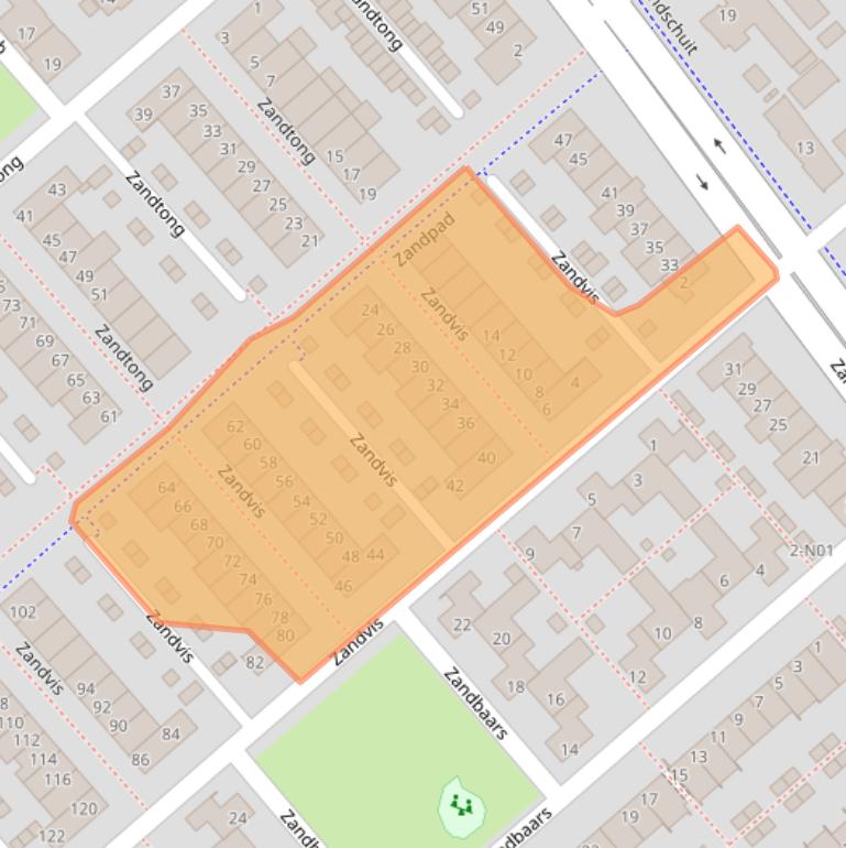 Kaart van postcodegebied 5658BC.