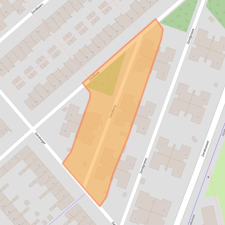 Kaart van postcodegebied 5658CG.