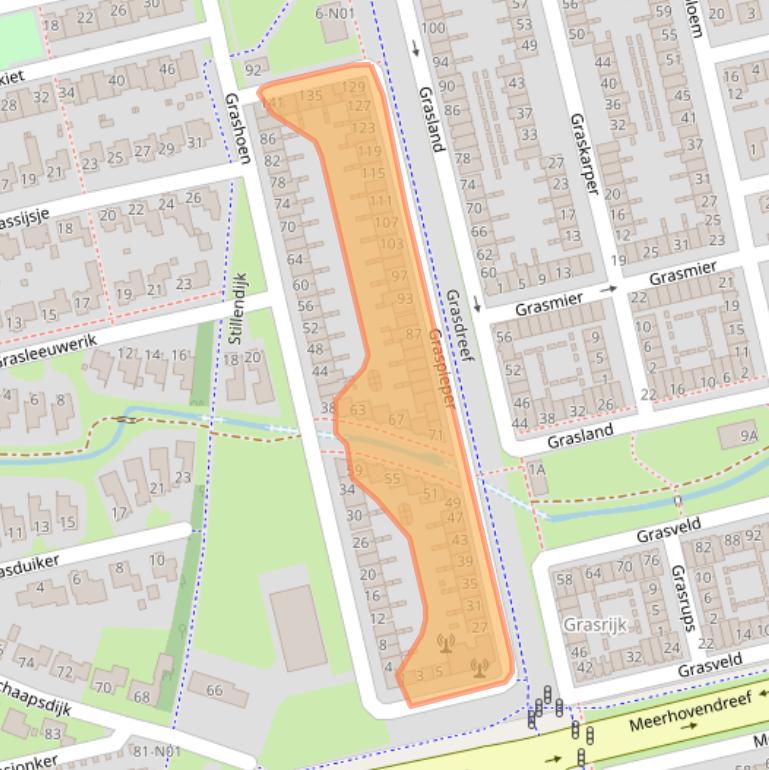 Kaart van postcodegebied 5658EN.