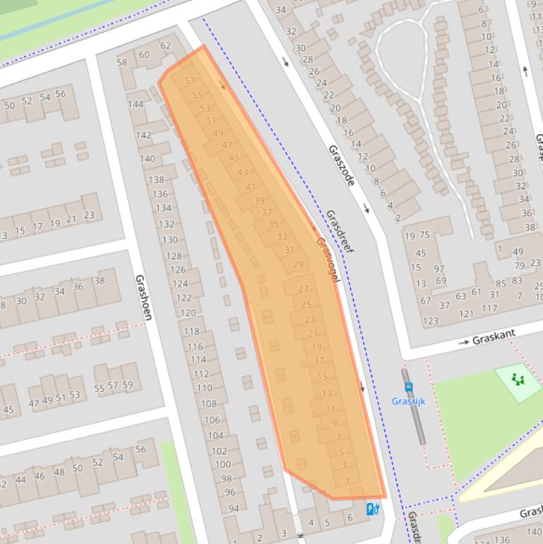 Kaart van postcodegebied 5658EW.