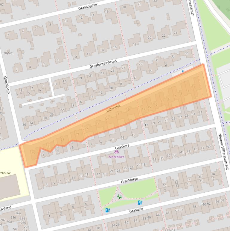 Kaart van postcodegebied 5658EZ.