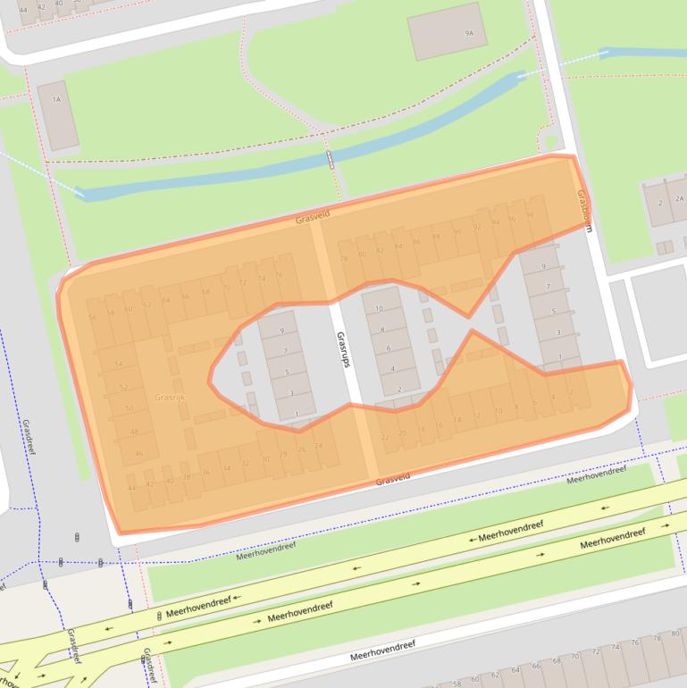 Kaart van postcodegebied 5658GD.