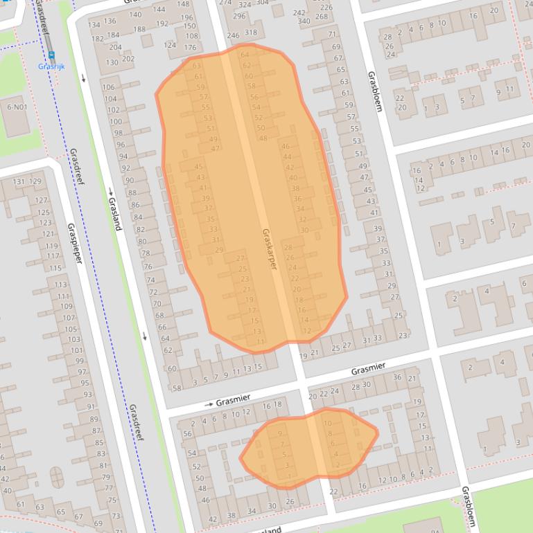 Kaart van postcodegebied 5658GG.