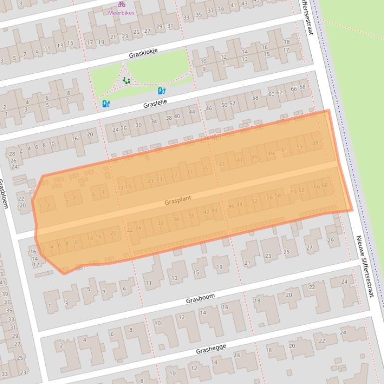 Kaart van postcodegebied 5658GS.