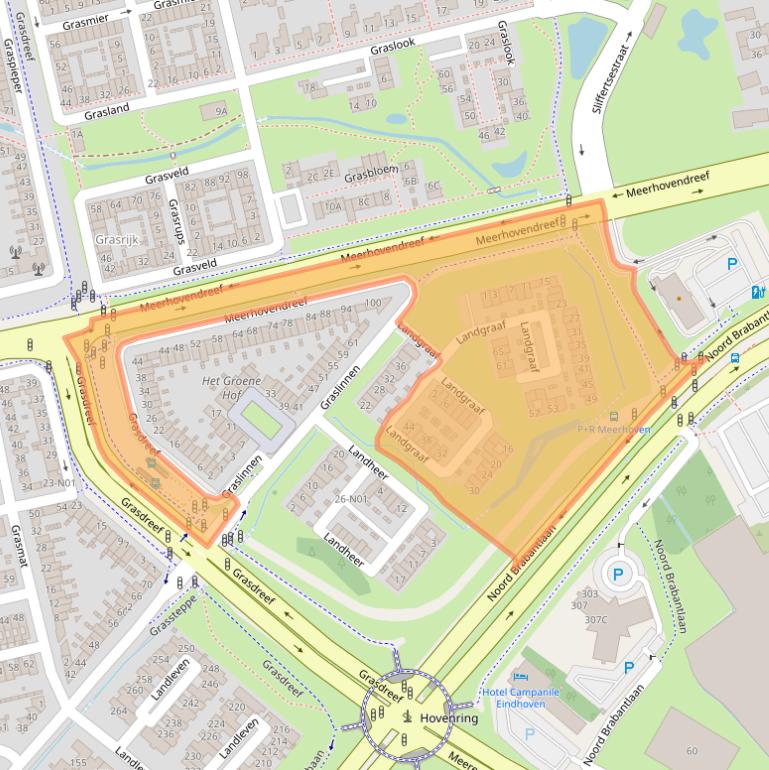 Kaart van postcodegebied 5658HV.