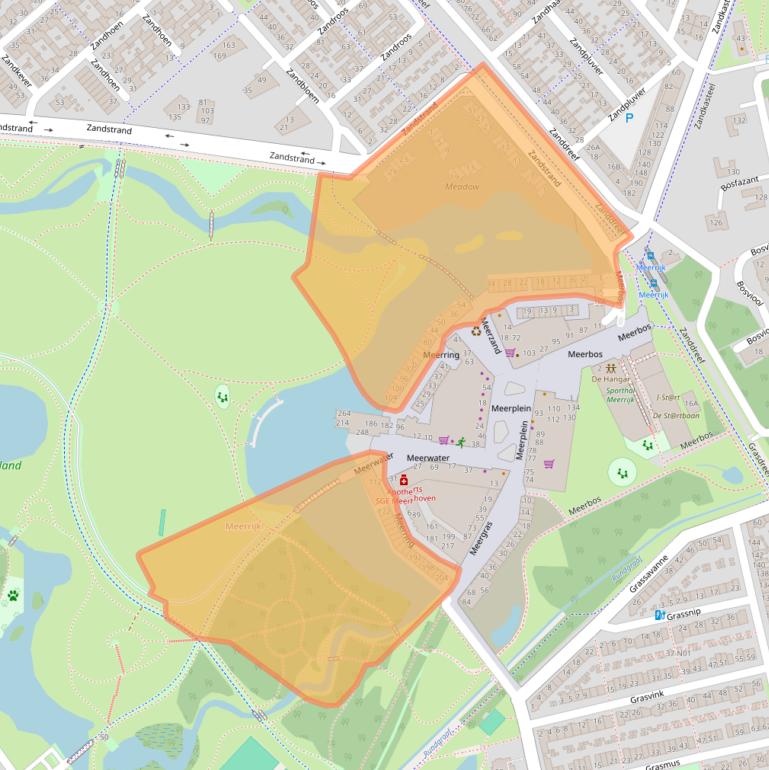 Kaart van postcodegebied 5658LD.