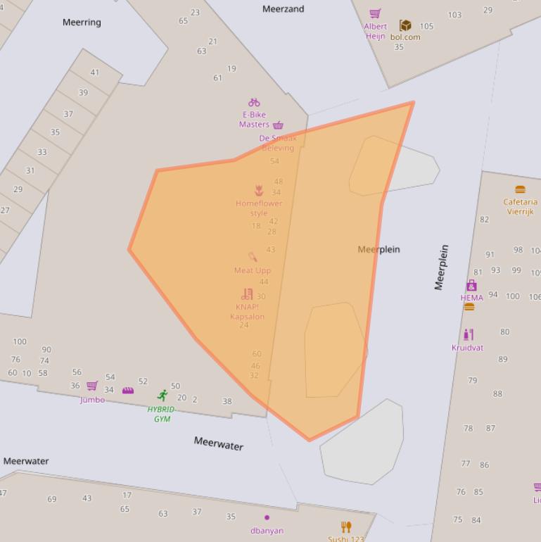 Kaart van postcodegebied 5658LK.