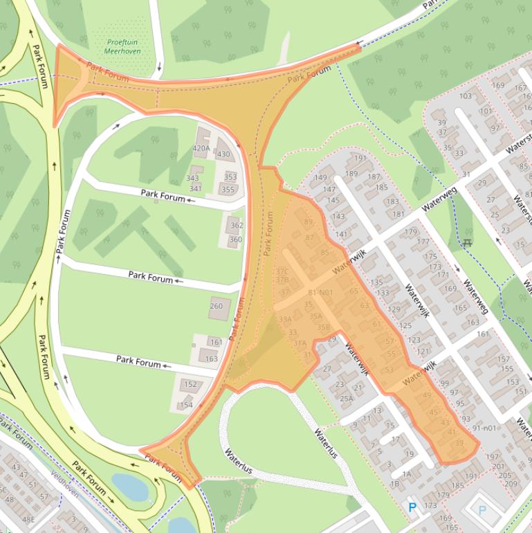 Kaart van postcodegebied 5658RB.