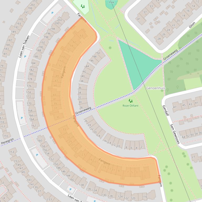 Kaart van postcodegebied 5661AJ.