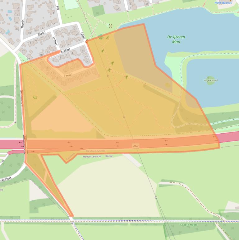 Kaart van postcodegebied 5661AN.