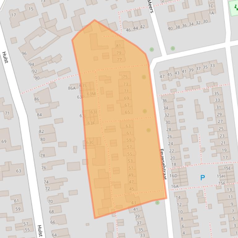 Kaart van postcodegebied 5662EB.