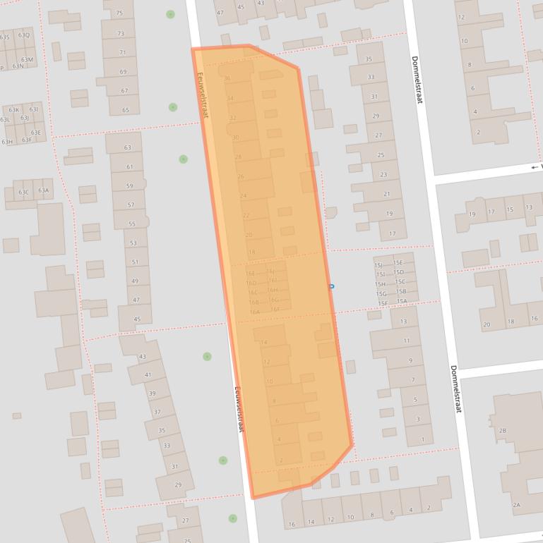 Kaart van postcodegebied 5662EC.