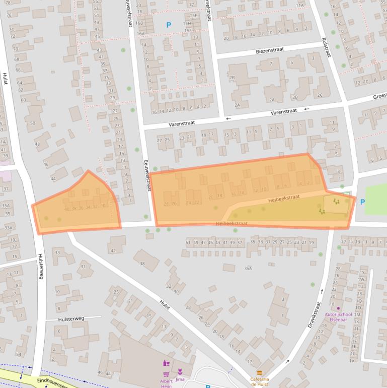 Kaart van postcodegebied 5662EG.