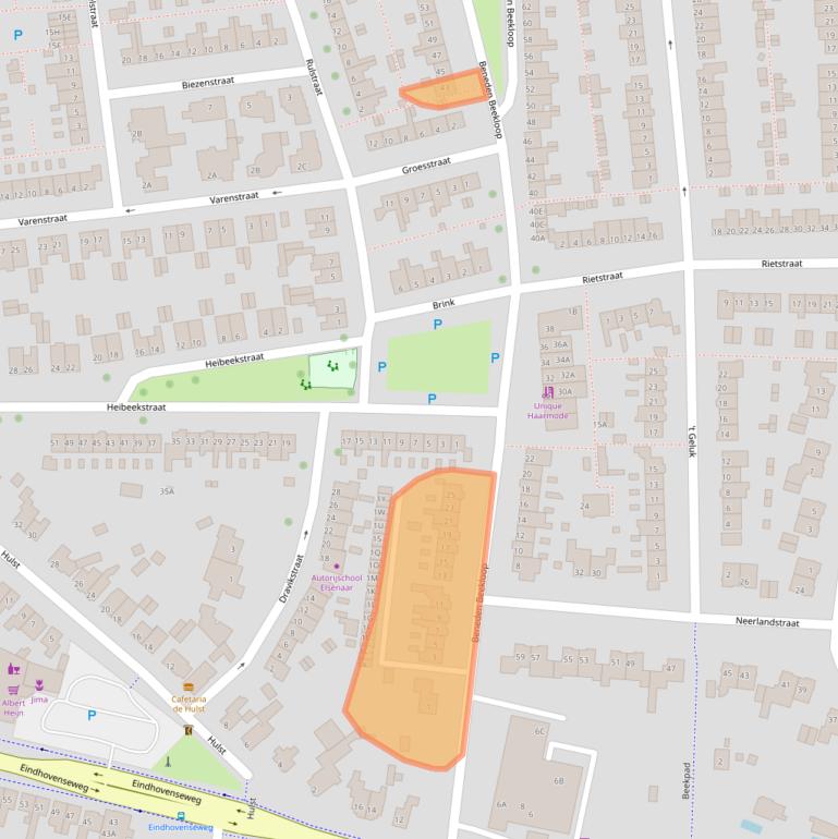 Kaart van postcodegebied 5662HH.