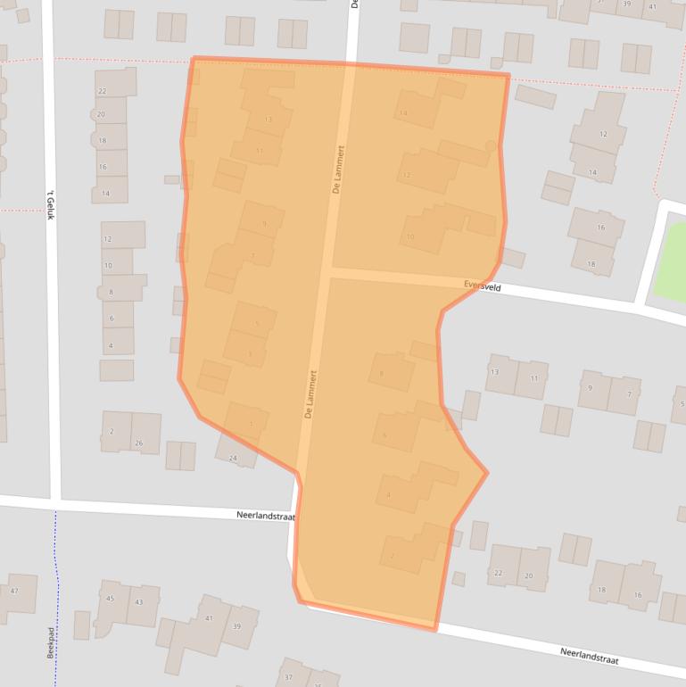 Kaart van postcodegebied 5662HW.