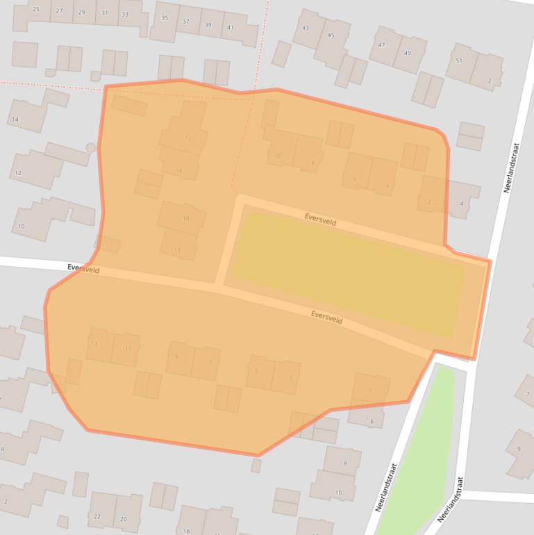 Kaart van postcodegebied 5662HZ.