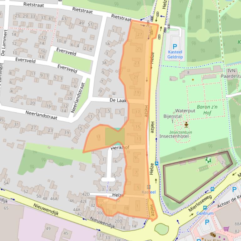 Kaart van postcodegebied 5662JE.