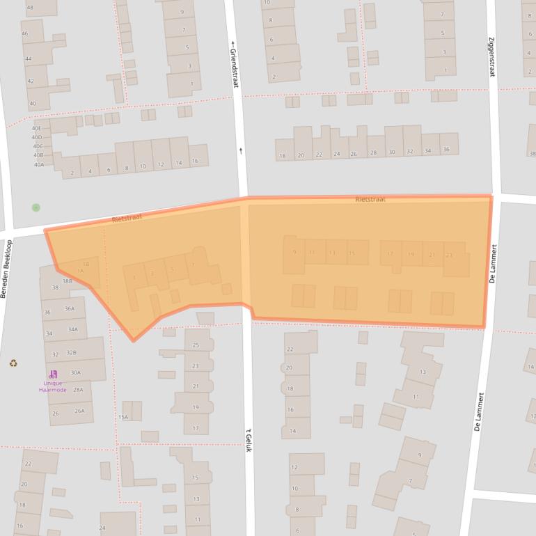 Kaart van postcodegebied 5662RA.
