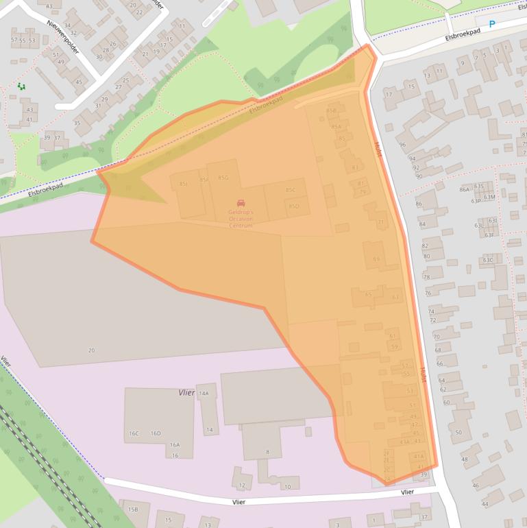 Kaart van postcodegebied 5662TD.