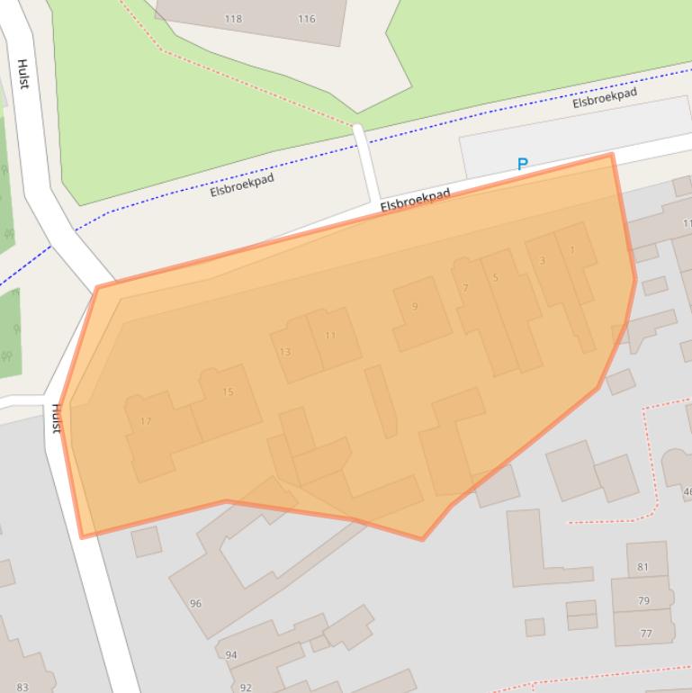 Kaart van postcodegebied 5662TS.