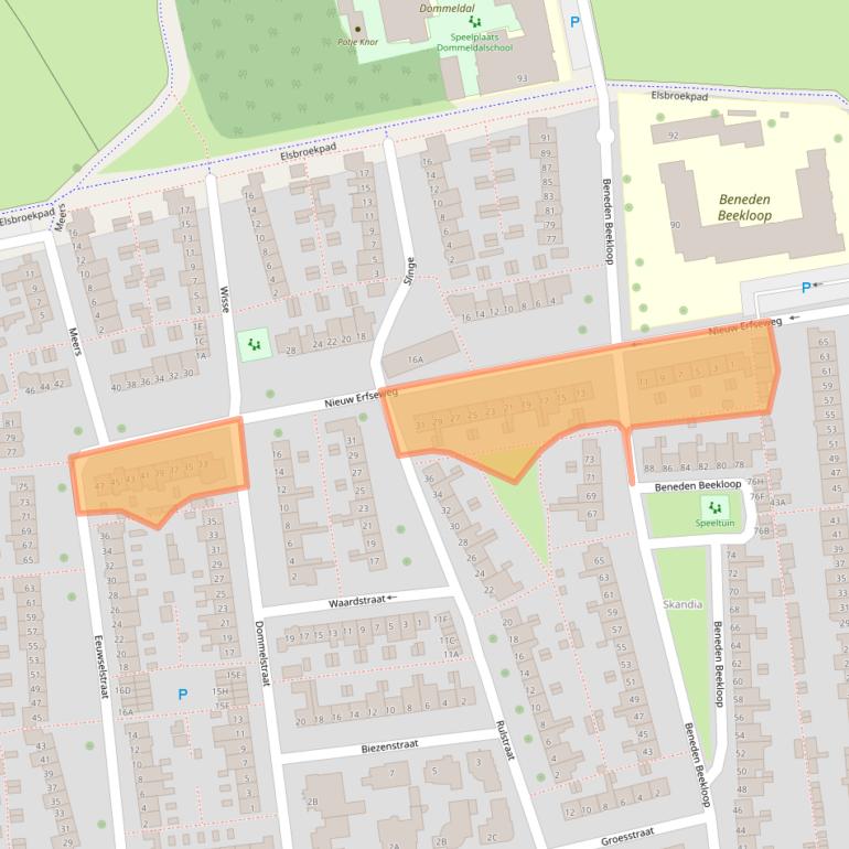 Kaart van postcodegebied 5662TT.