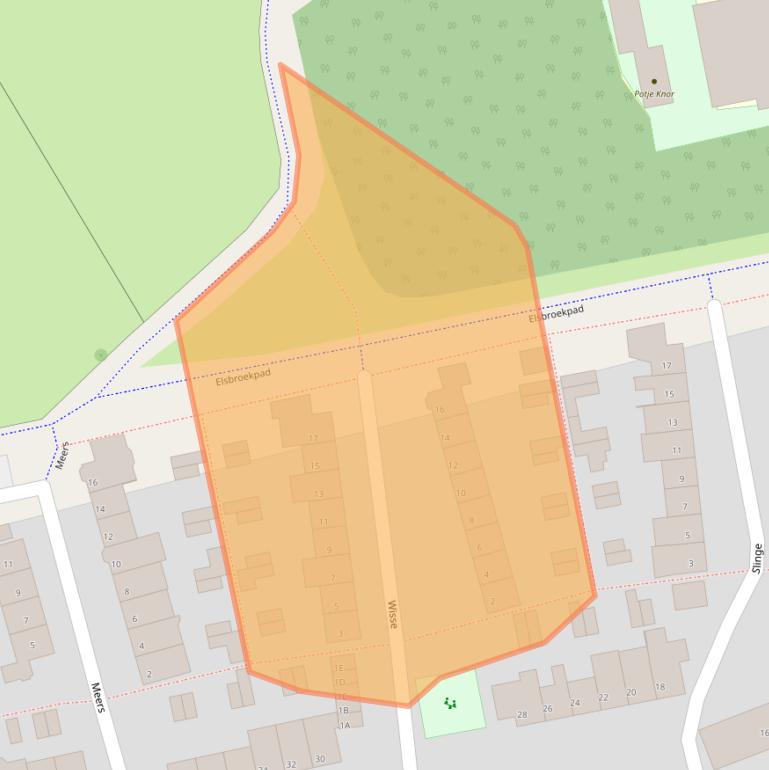 Kaart van postcodegebied 5662TX.