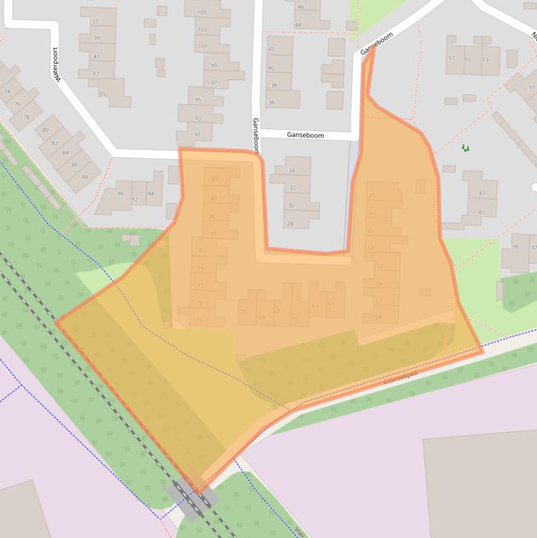 Kaart van postcodegebied 5662VB.