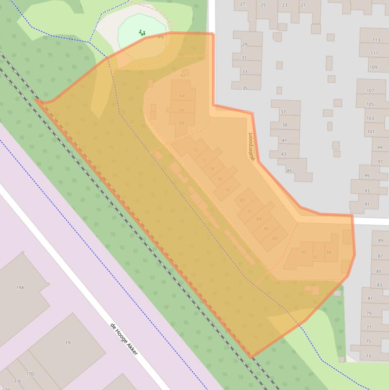 Kaart van postcodegebied 5662VN.