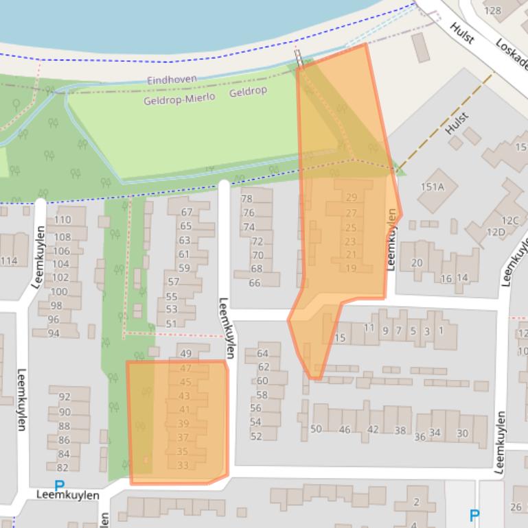 Kaart van postcodegebied 5662VS.