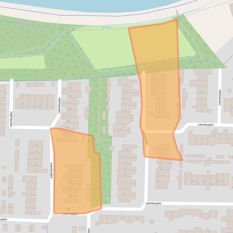Kaart van postcodegebied 5662VT.