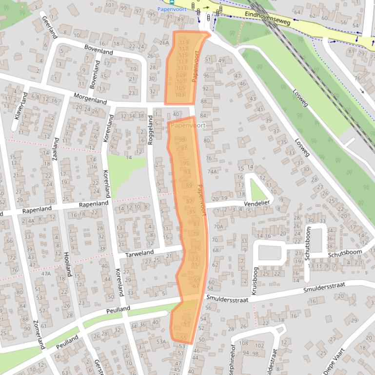 Kaart van postcodegebied 5663AE.