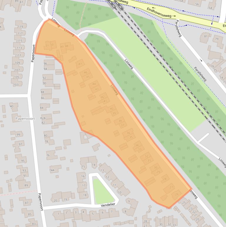 Kaart van postcodegebied 5663AS.