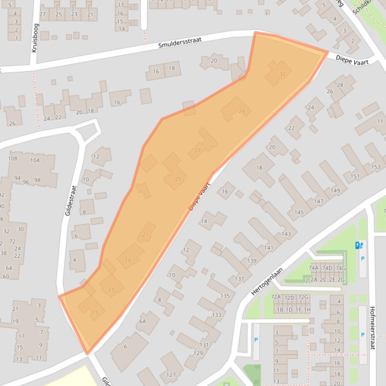 Kaart van postcodegebied 5663AW.