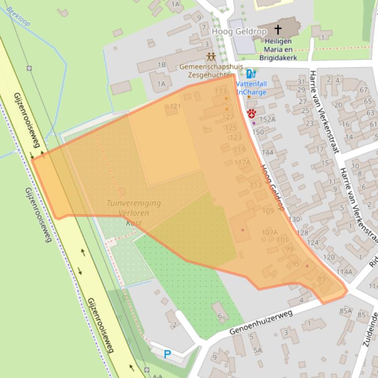 Kaart van postcodegebied 5663BD.