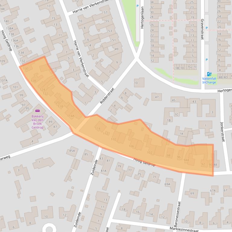 Kaart van postcodegebied 5663BH.