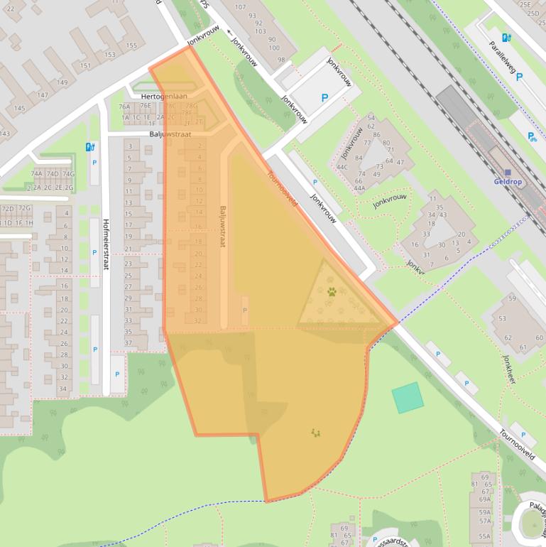 Kaart van postcodegebied 5663CC.