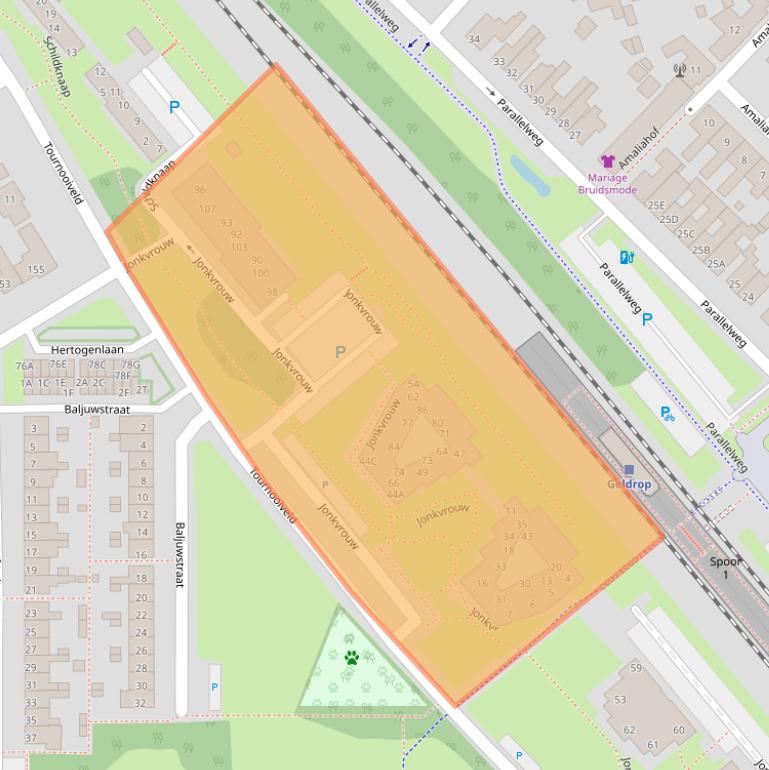 Kaart van postcodegebied 5663CX.