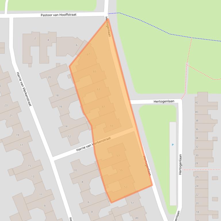 Kaart van postcodegebied 5663EG.