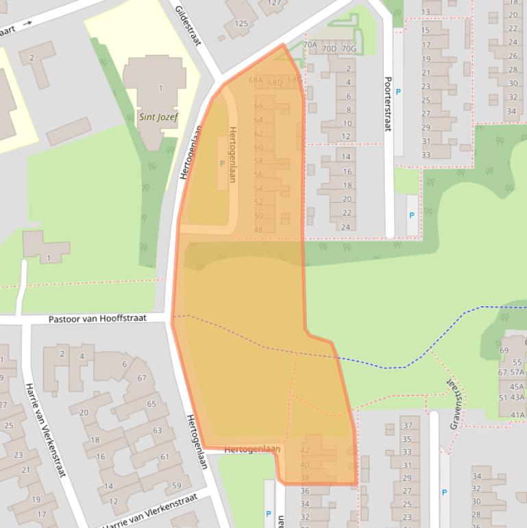 Kaart van postcodegebied 5663EL.