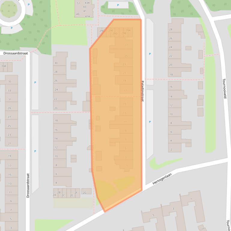 Kaart van postcodegebied 5663EM.