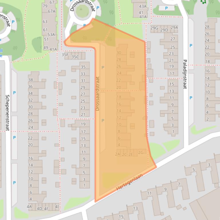 Kaart van postcodegebied 5663ER.