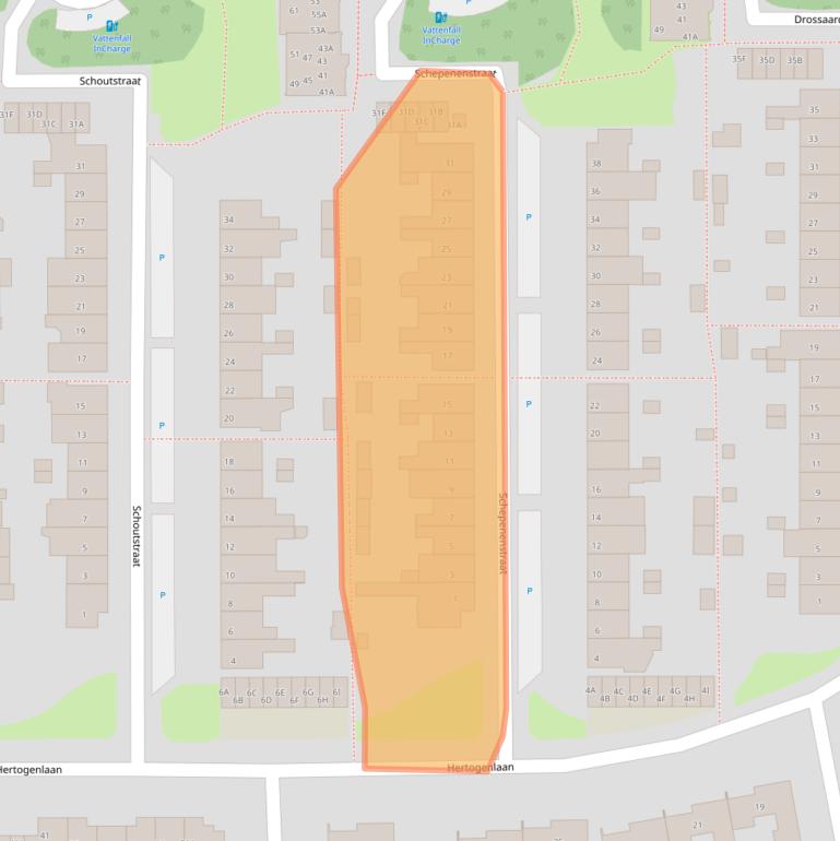 Kaart van postcodegebied 5663ET.