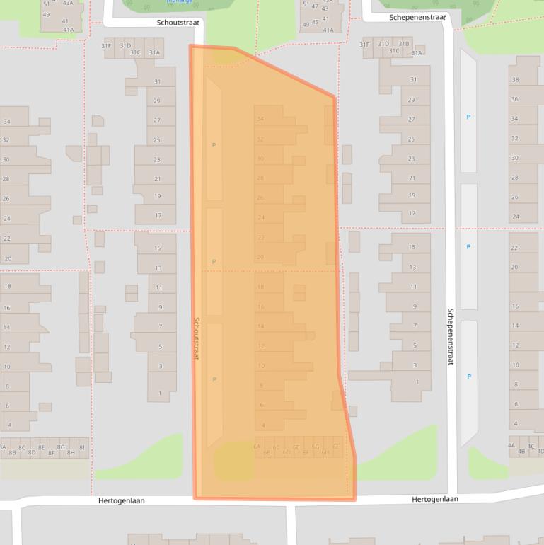 Kaart van postcodegebied 5663EZ.