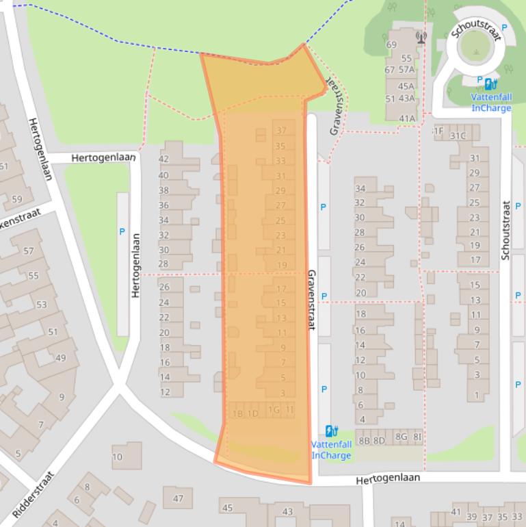 Kaart van postcodegebied 5663GB.