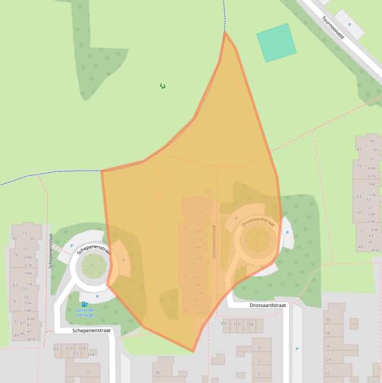 Kaart van postcodegebied 5663GJ.