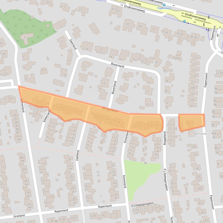 Kaart van postcodegebied 5663HN.
