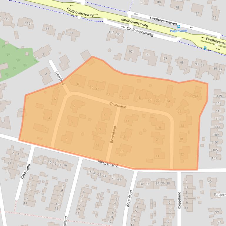 Kaart van postcodegebied 5663HP.